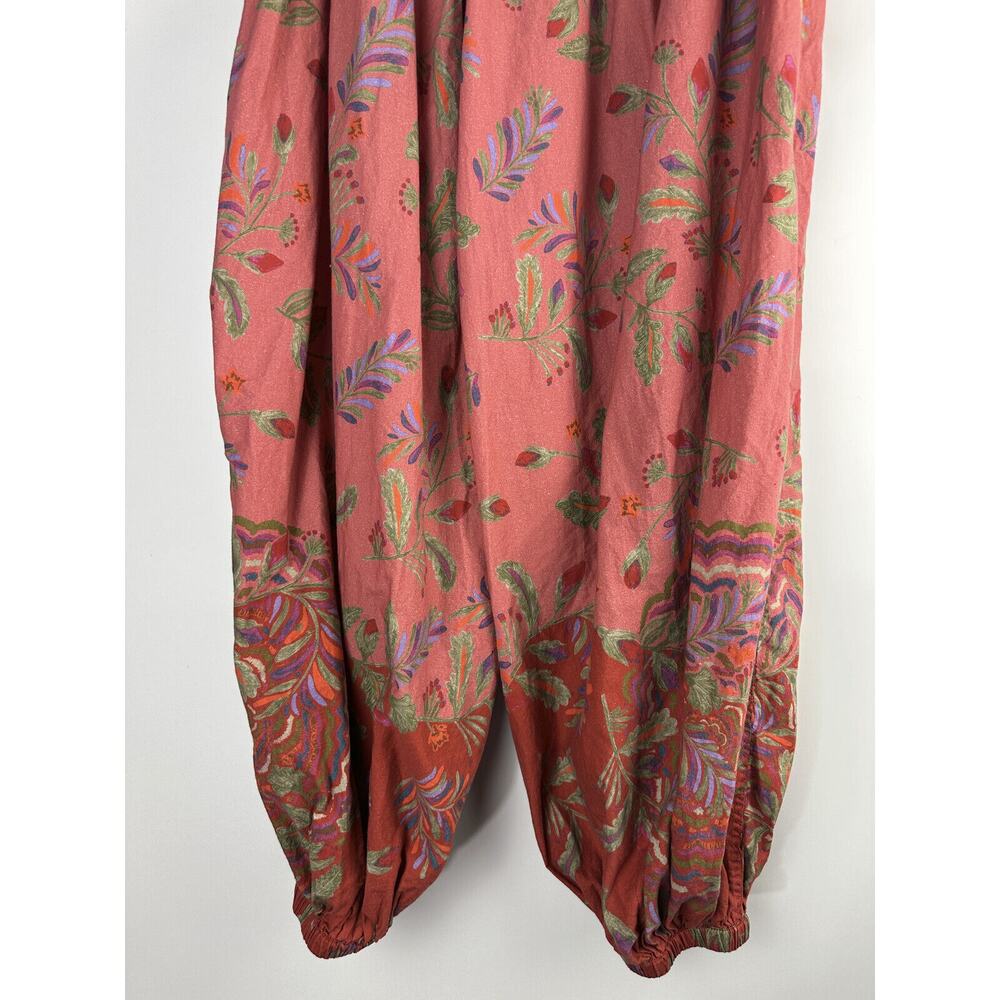Free People After Glow Balloon Pants Printed Mid Rise Tapered Women's Size Small - Picture 6 of 14